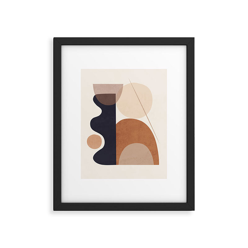 Abstract Minimal Shapes 218 Framed Art Print Gallery Image 4