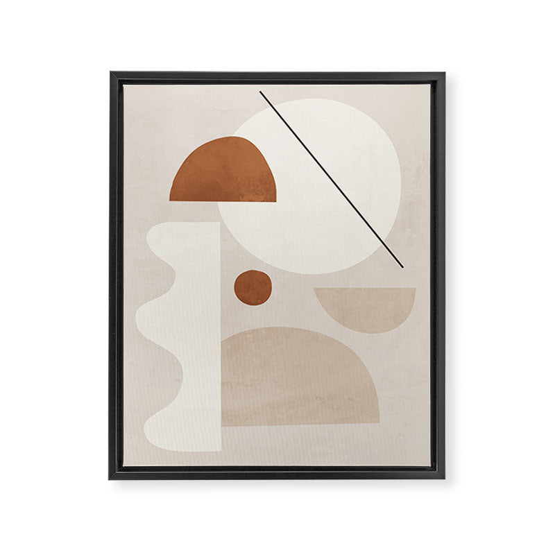 Abstract Minimal Shapes 22 Framed Canvas Print Gallery Image 6