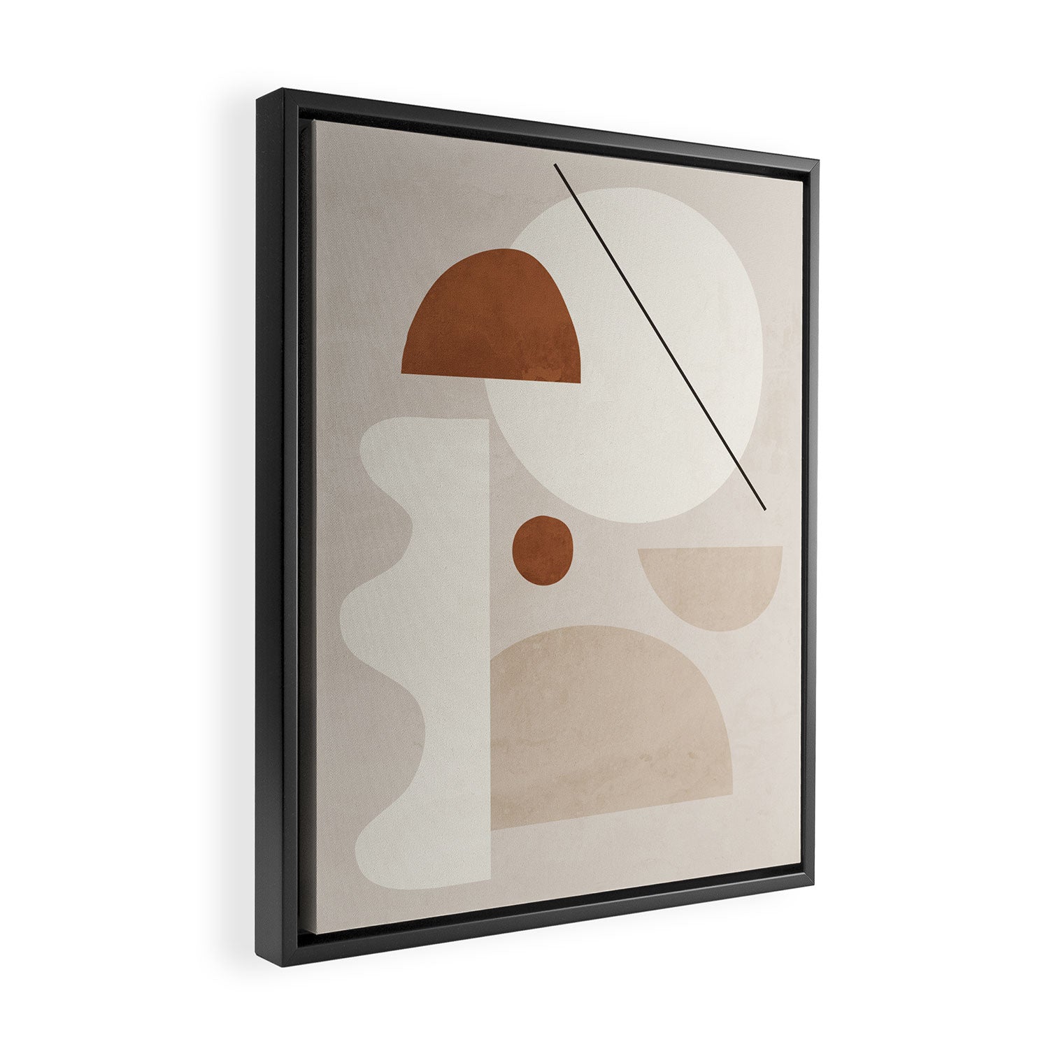 Abstract Minimal Shapes 22 Framed Canvas Print Gallery Image 2