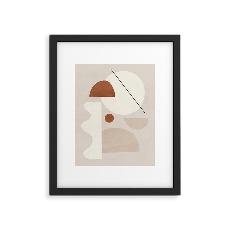 Abstract Minimal Shapes 22 Framed Art Print Gallery Image 4