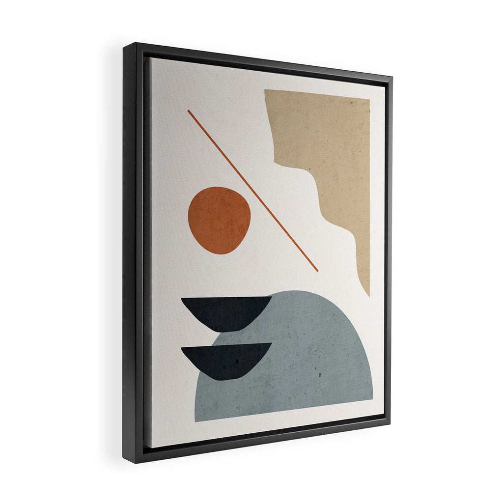 Abstract Minimal Shapes 29 Framed Canvas Print Gallery Image 2