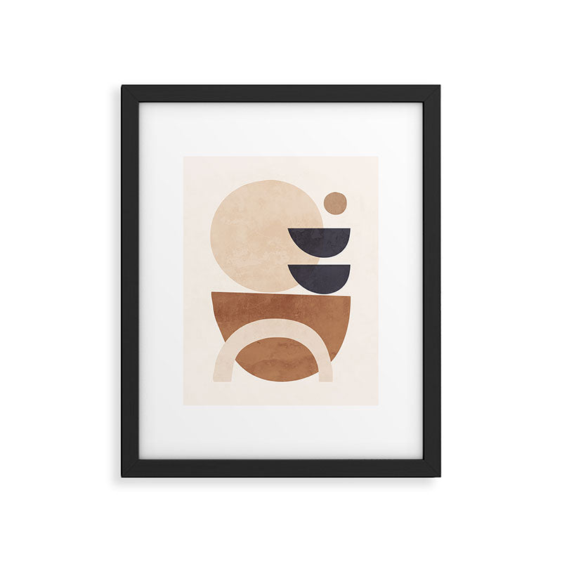 Abstract Minimal Shapes 33 Framed Art Print Gallery Image 5