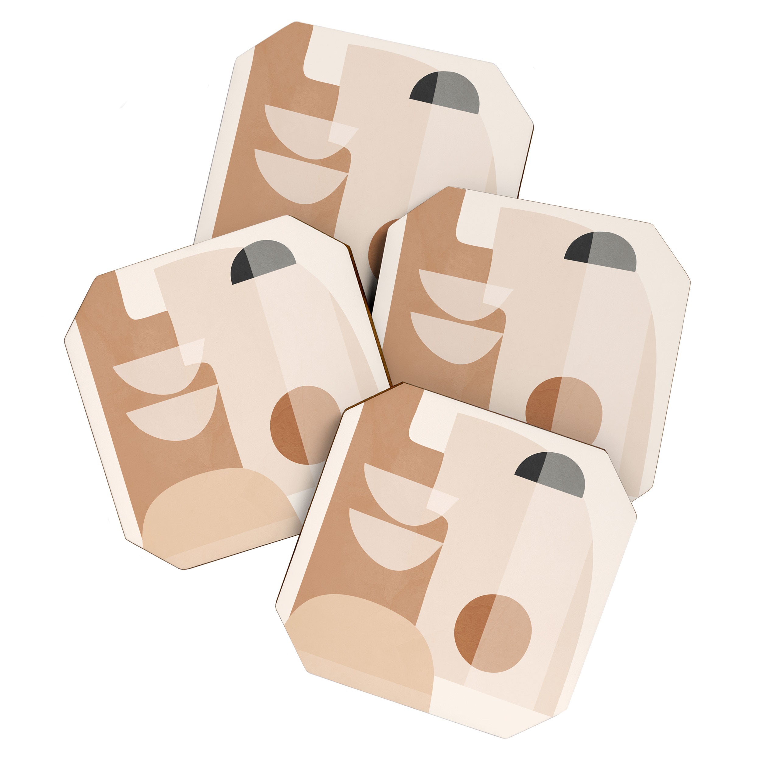 Abstract Minimal Shapes 5 Coaster Gallery Image 1