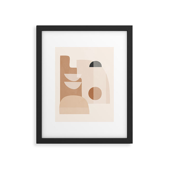 Abstract Minimal Shapes 5 Framed Art Print Gallery Image 1