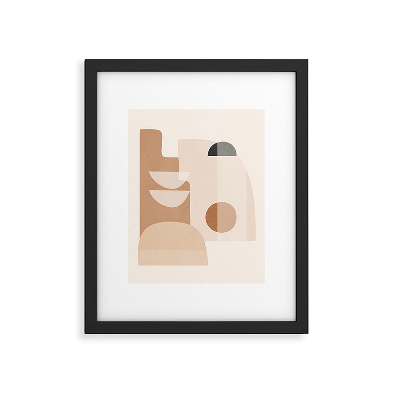 Abstract Minimal Shapes 5 Framed Art Print Gallery Image 4