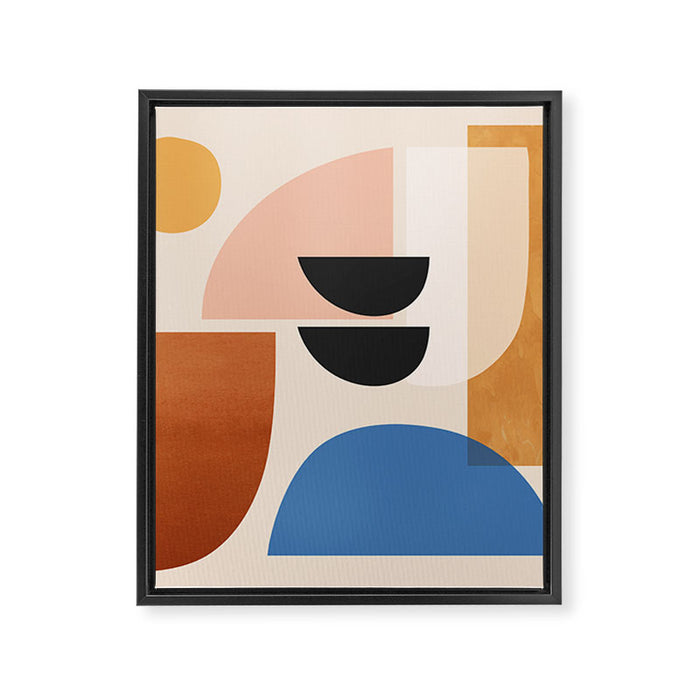 Abstract Minimal Shapes 52 Framed Canvas Print Gallery Image 1