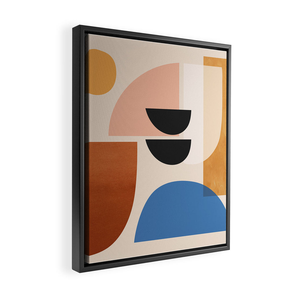 Abstract Minimal Shapes 52 Framed Canvas Print Gallery Image 2