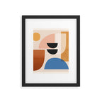 Abstract Minimal Shapes 52 Framed Art Print Gallery Image 6