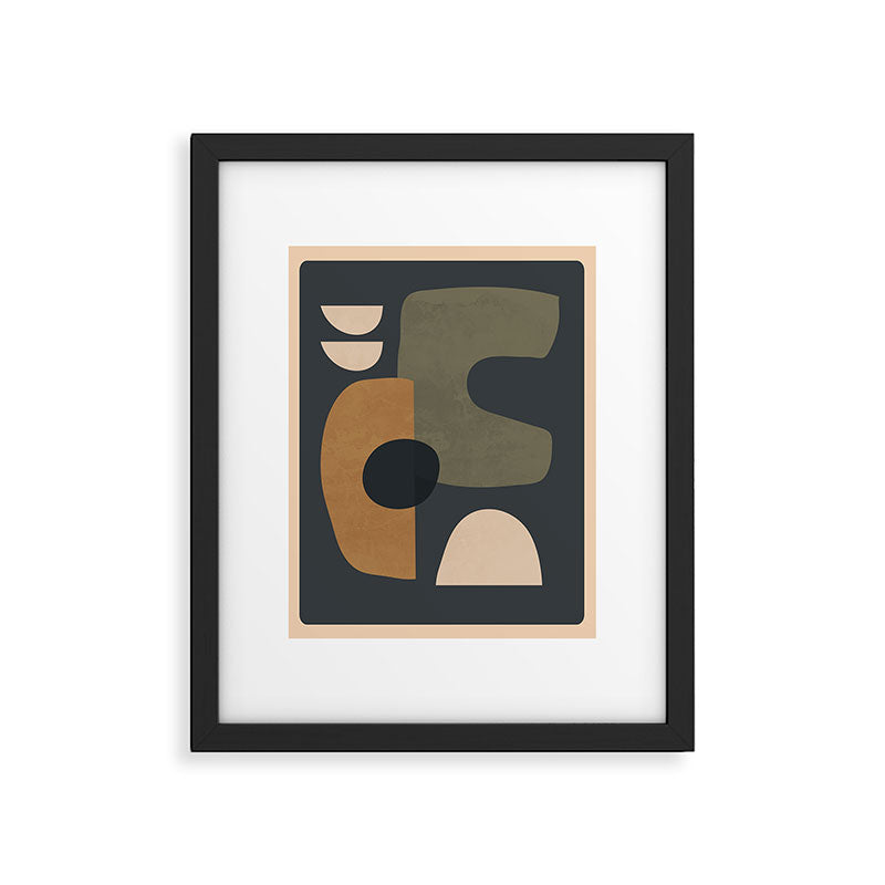 Abstract Minimal Shapes 76 Framed Art Print Gallery Image 4