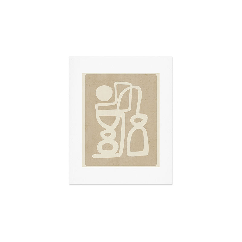 Abstract Minimal Shapes 78 Art Print