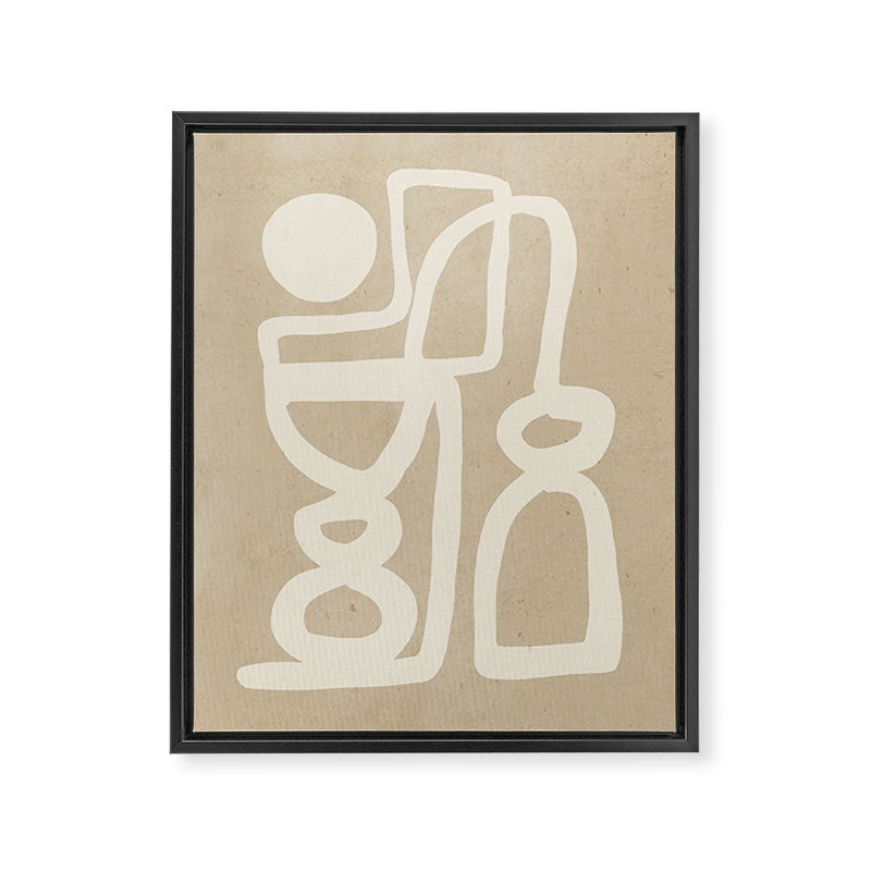 Abstract Minimal Shapes 78 Framed Canvas Print Gallery Image 6