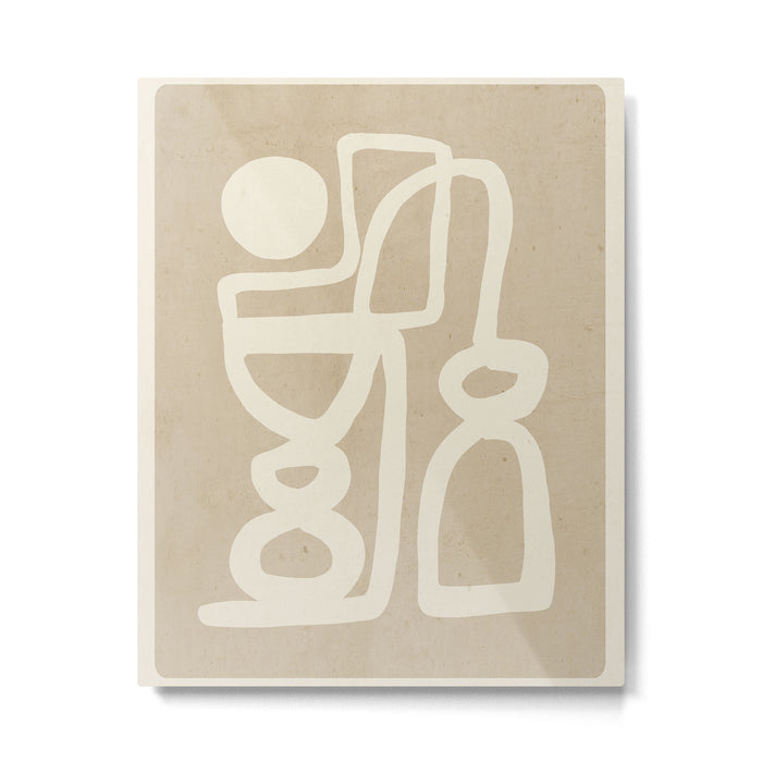 Abstract Minimal Shapes 78 Metal Print Gallery Image 1