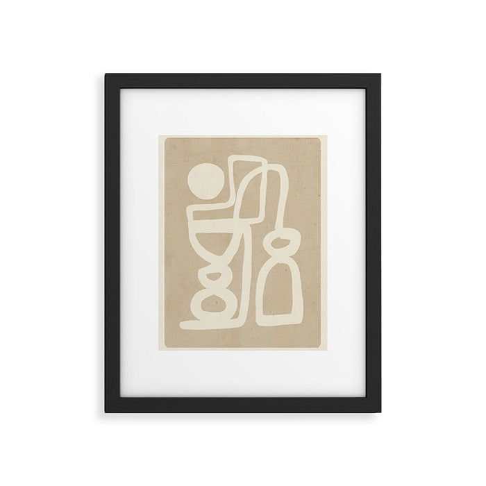 Abstract Minimal Shapes 78 Framed Art Print Gallery Image 1
