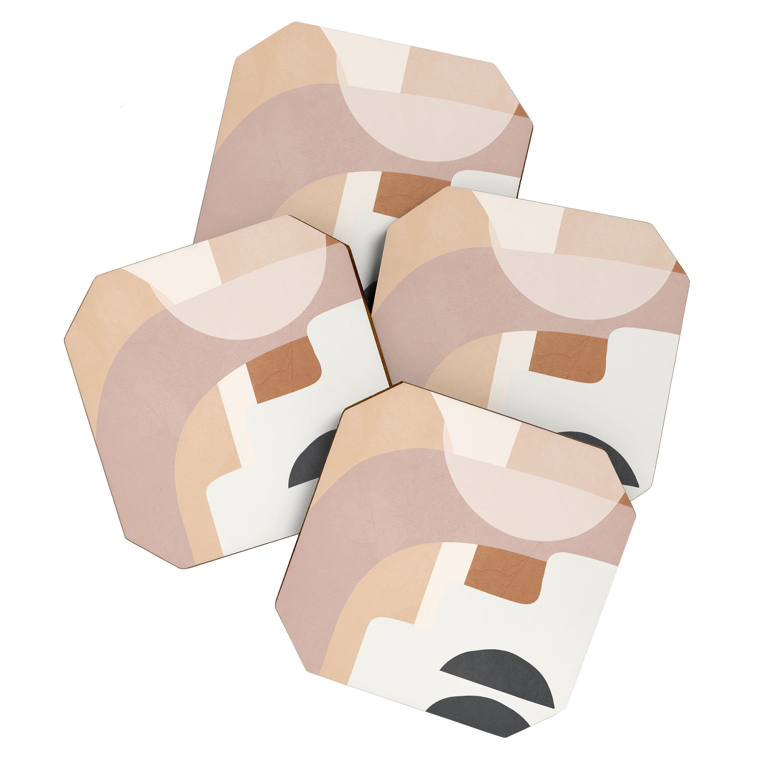 Abstract Minimal Shapes 8 Coaster Gallery Image 1