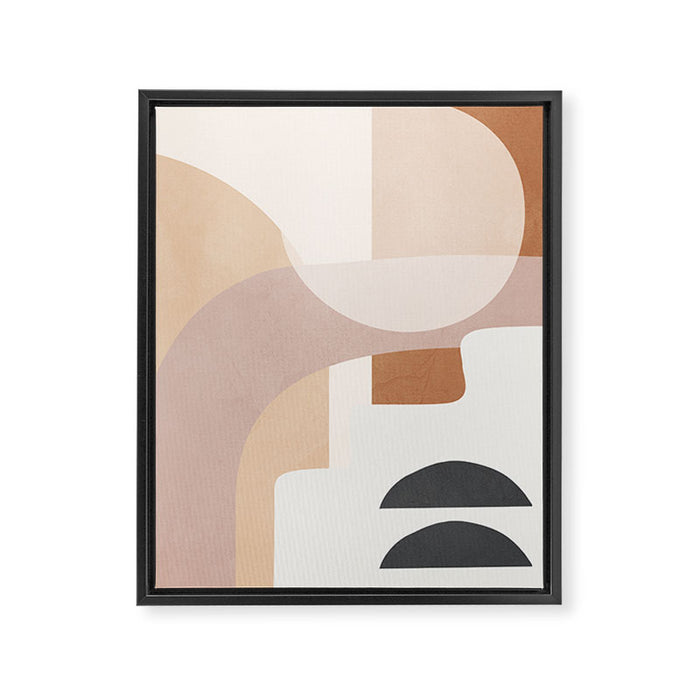 Abstract Minimal Shapes 8 Framed Canvas Print Gallery Image 1