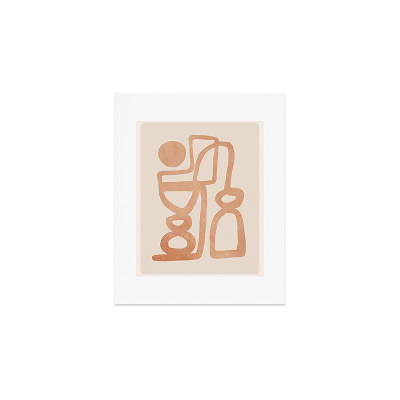 Abstract Minimal Shapes 80 Art Print