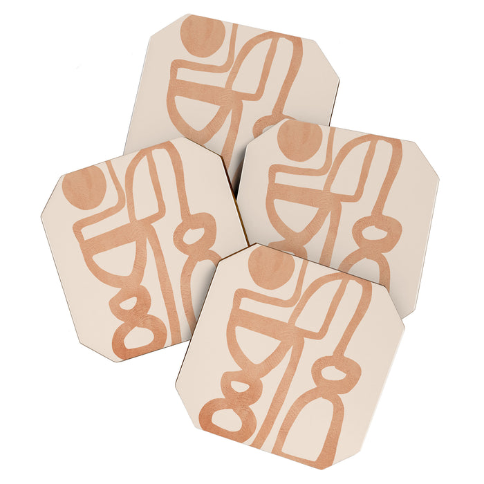 Abstract Minimal Shapes 80 Coaster Gallery Image 1