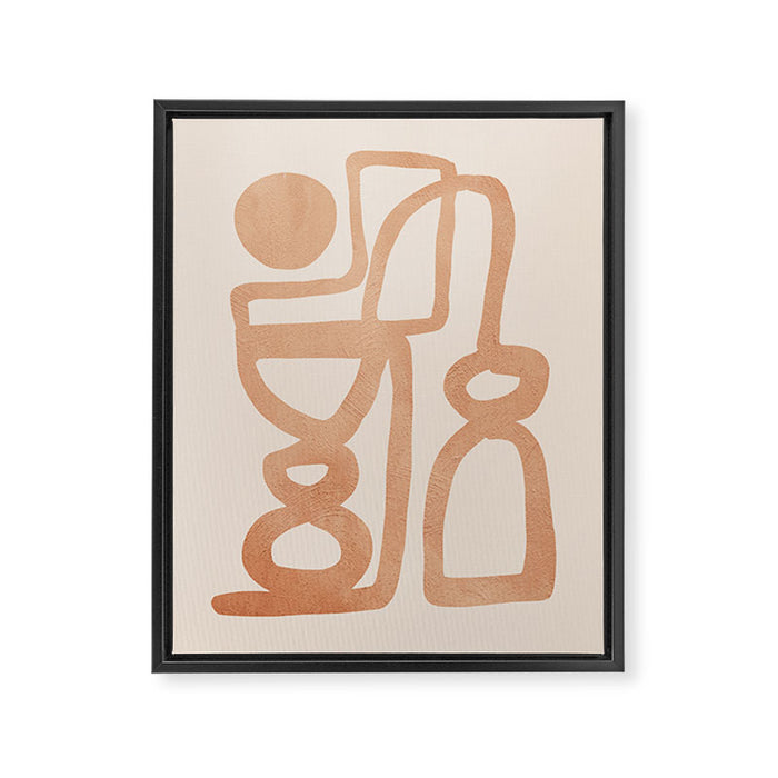 Abstract Minimal Shapes 80 Framed Canvas Print Gallery Image 1