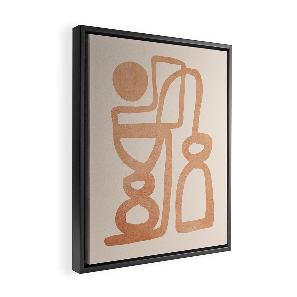 Abstract Minimal Shapes 80 Framed Canvas Print Gallery Image 2
