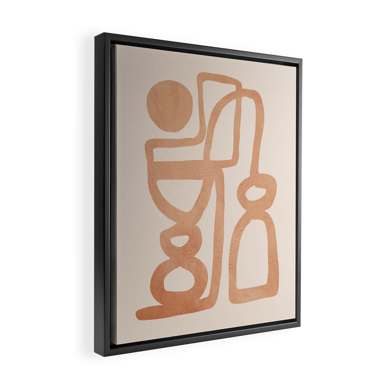 Abstract Minimal Shapes 80 Framed Canvas Print Gallery Image 2