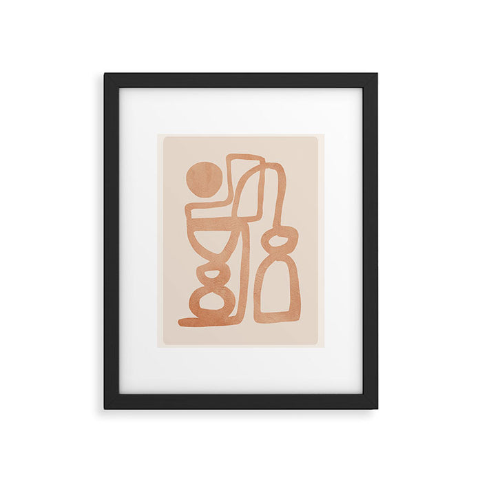 Abstract Minimal Shapes 80 Framed Art Print Gallery Image 1
