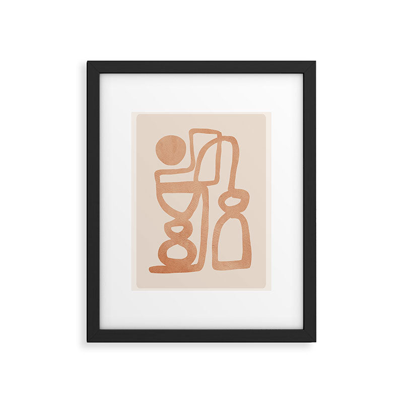Abstract Minimal Shapes 80 Framed Art Print Gallery Image 4