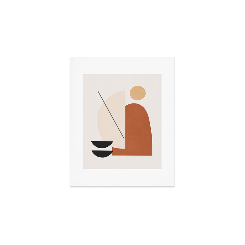 Abstract Minimal Shapes Art Print Gallery Image 1