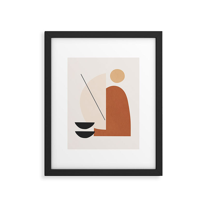 Abstract Minimal Shapes Framed Art Print Gallery Image 5