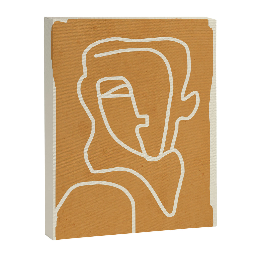 Abstract Minimal Woman Portrait 2 Canvas Print Gallery Image 6