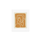 Abstract Minimal Woman Portrait 2 Art Print Gallery Image 1