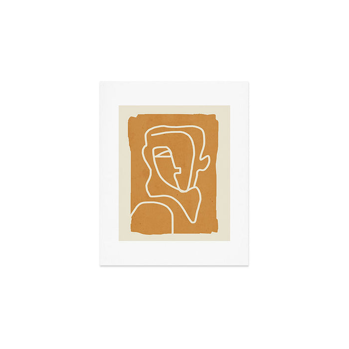 Abstract Minimal Woman Portrait 2 Art Print Gallery Image 1