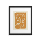 Abstract Minimal Woman Portrait 2 Framed Art Print Gallery Image 5