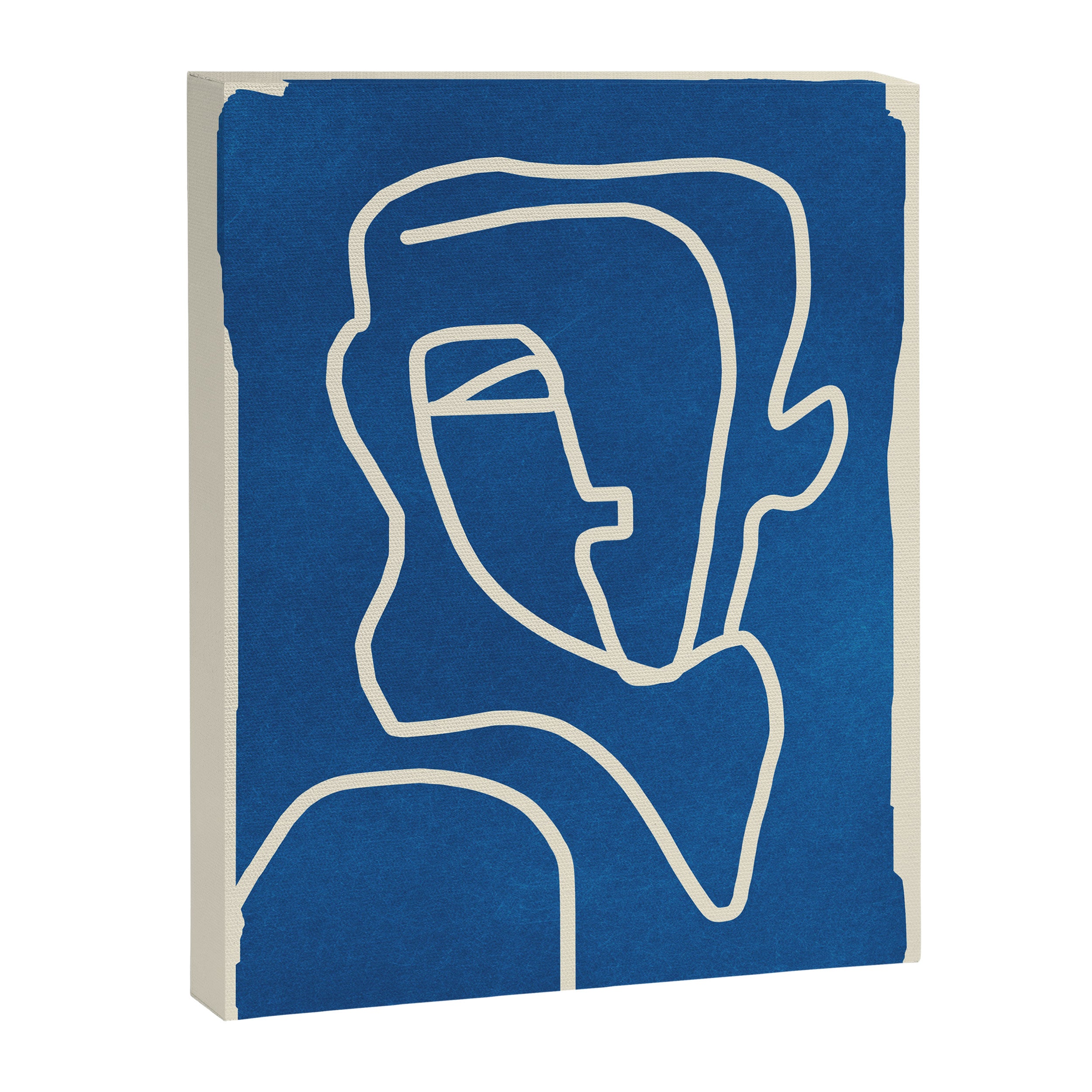 Abstract Minimal Woman Portrait Canvas Print Gallery Image 6