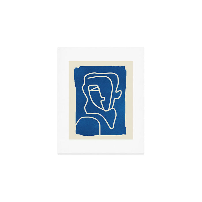 Abstract Minimal Woman Portrait Art Print Gallery Image 1