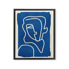 Abstract Minimal Woman Portrait Framed Canvas Print Gallery Image 6