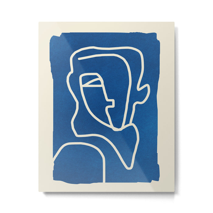 Abstract Minimal Woman Portrait Metal Print Gallery Image 1