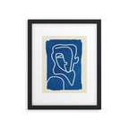 Abstract Minimal Woman Portrait Framed Art Print Gallery Image 5