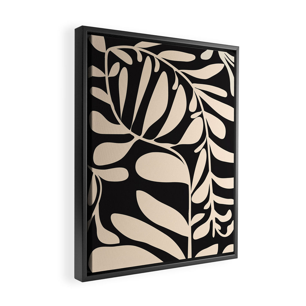 Abstract Plant 3/4 Framed Canvas Print Gallery Image 2
