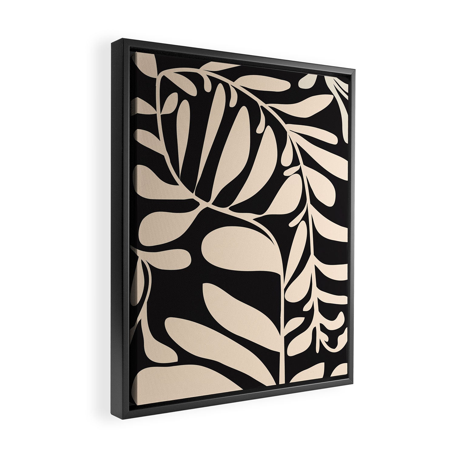 Abstract Plant 3/4 Framed Canvas Print Gallery Image 2