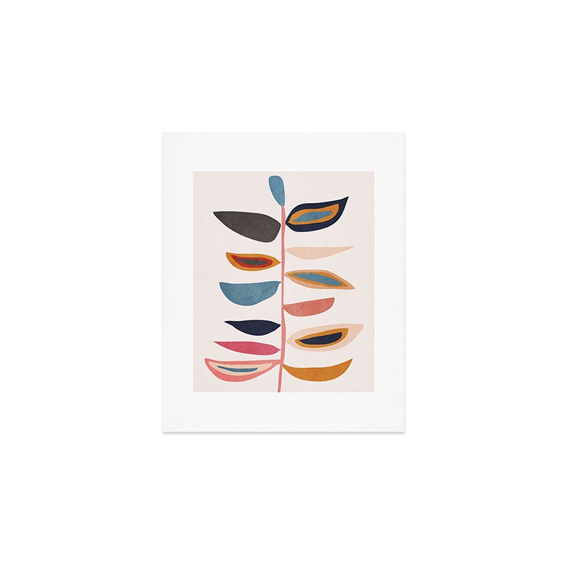 Abstract Plant Art Print Gallery Image 1