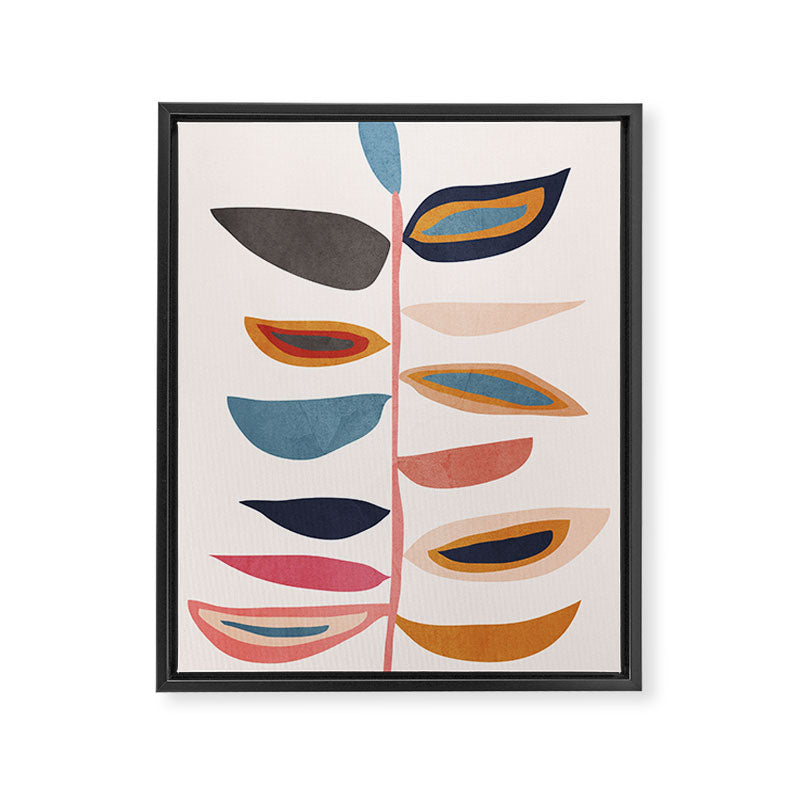 Abstract Plant Framed Canvas Print Gallery Image 6