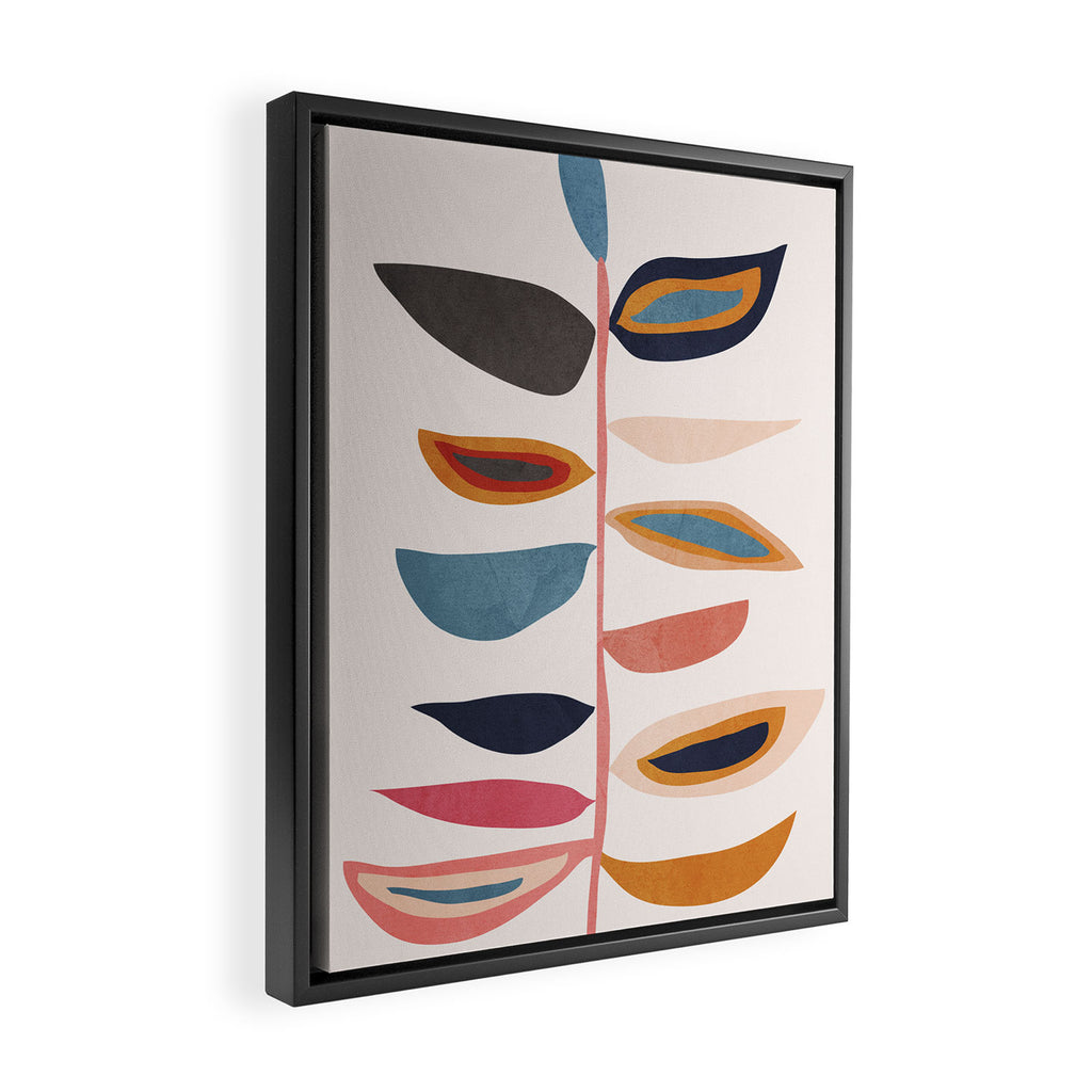 Abstract Plant Framed Canvas Print Gallery Image 2