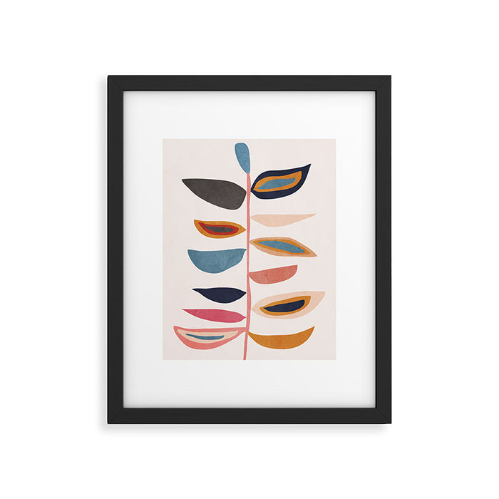 Abstract Plant Framed Art Print Gallery Image 1