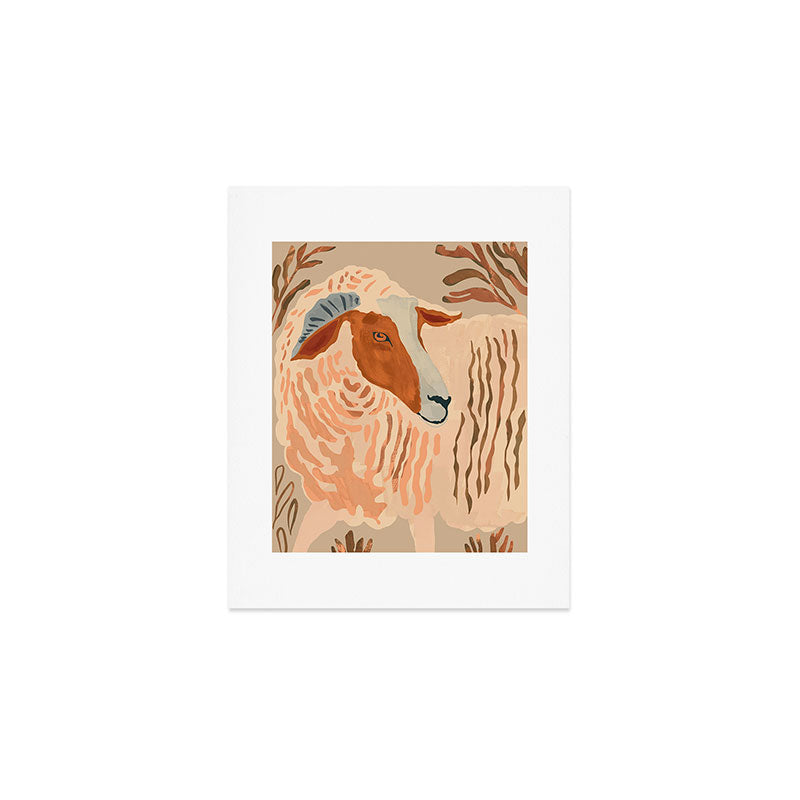 Abstract Rustic Ram 2 Art Print Gallery Image 1