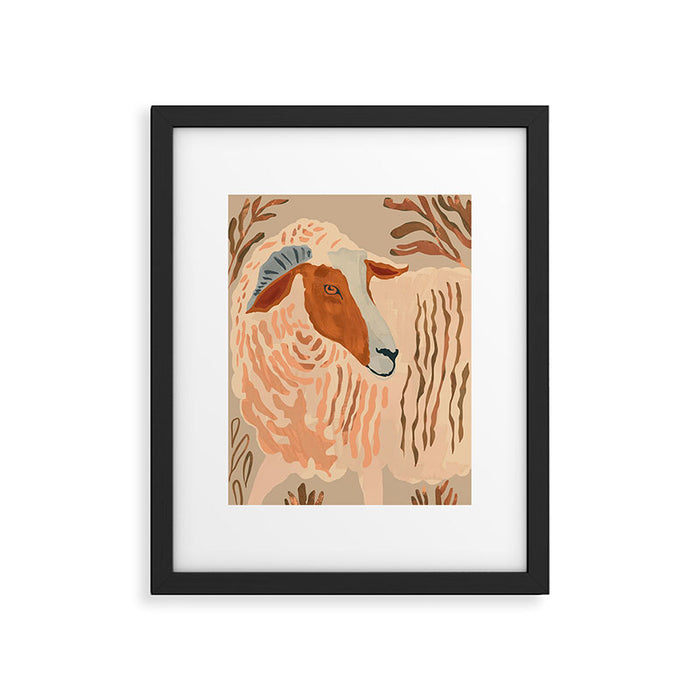 Abstract Rustic Ram 2 Framed Art Print Gallery Image 1