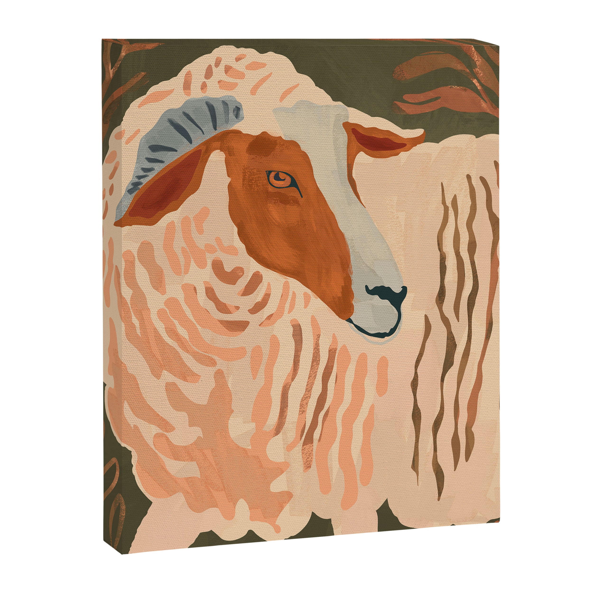 Abstract Rustic Ram 3 Canvas Print Gallery Image 8