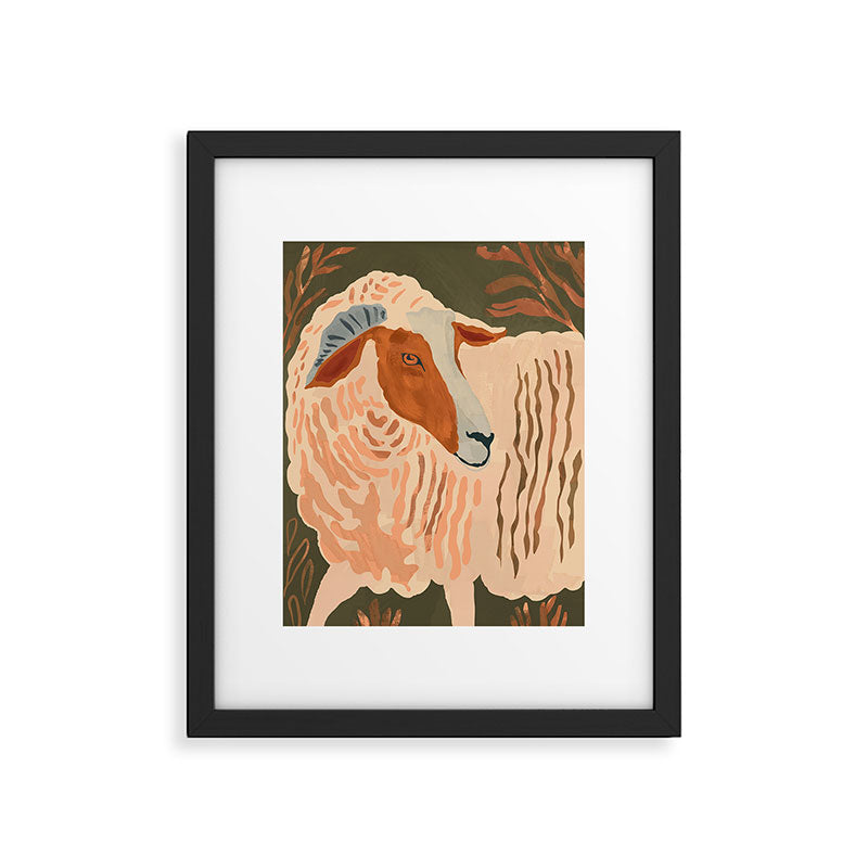 Abstract Rustic Ram 3 Framed Art Print Gallery Image 6