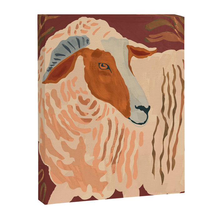 Abstract Rustic Ram Canvas Print Gallery Image 1