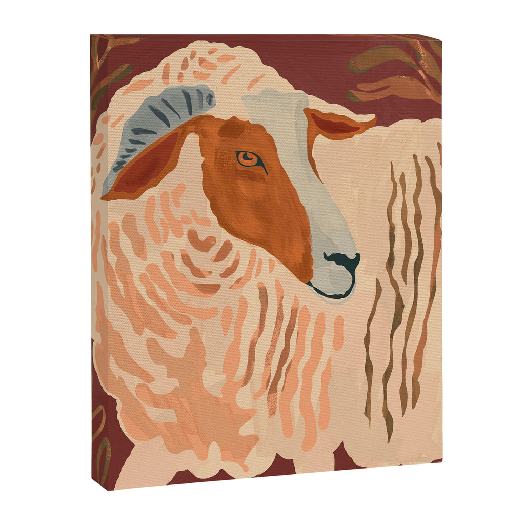 Abstract Rustic Ram Canvas Print Gallery Image 8