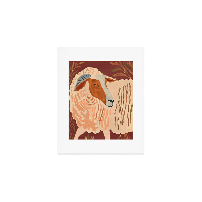 Abstract Rustic Ram Art Print Gallery Image 1